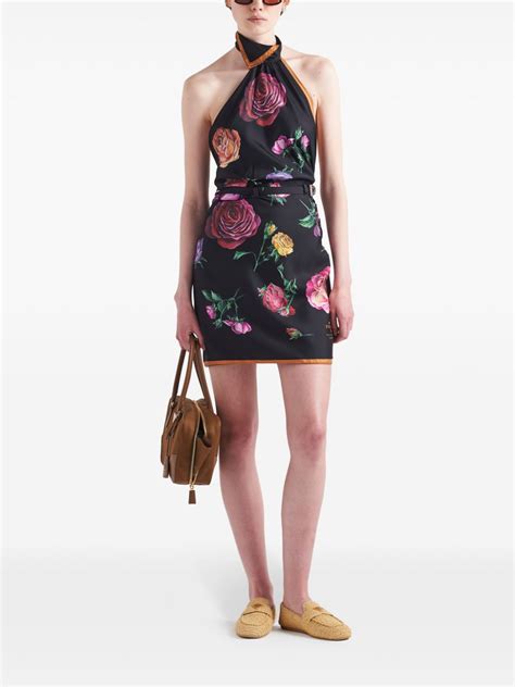 prada printed silk dress|Prada dresses online store.